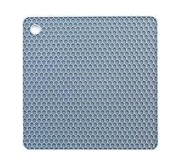 YOFASEN Salvamanteles de Silicona Cuadrada para el Hogar - Resistente al Calor Resistente al Calor Pot Agarraderas, Cocina Antideslizantes Salvamantel, 18.2x18.2x0.6cm, Azul