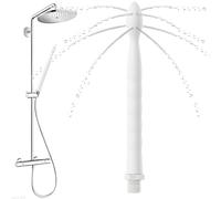 YOFDAL 1 Pieza limpiador Vaginal con 8 Orificios,Ducha anal de Silicona,Ducha Anal,Para la limpieza anal del Sistema Colónico, Para Parejas Homosexuales, Hombres y Mujeres (Blanco)