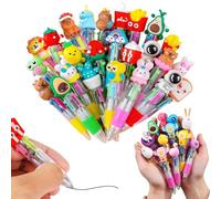 YOFDAL 10 Bolígrafos Multicolore y Bolígrafo Multicolore regalini cumpleaños fina Ideales para cumpleaños, fiestas, regalos y gadgets