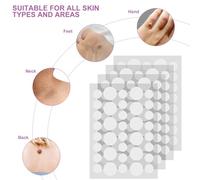 YOFDAL 144pcs anti-cernes invisibles offrent une couvrance waterproof et longue durée pour le visage et le corps, camouflant les cicatrices d'acné, les taches brunes et les tatouages