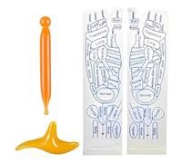 YOFDAL 2 pares de calcetines para masaje plantar con 2 bolígrafos de masaje, calcetines para reflexología plantar (B)