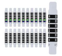 YOFDAL 20 Tiras de Termómetro Termómetro Digital Frente Bebés Tira de Temperatura Pegatina Portátil Reutilizable para bebés y adultos