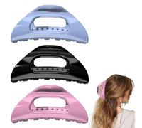 YOFDAL 3 PCS El clip de garra de cozy, cómodo para mujer, pasador de nube, cozy clip hair，clips suaves y flexibles para cabello largo grueso, fuerte agarre sin deslizamiento.
