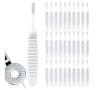 YOFDAL 30 PCS Kit de Limpieza de teléfono Celular,tapón Antipolvo de Metal cepillos de Limpieza de Altavoz de teléfono limpiador para alcachofa de ducha antideslizante con orificio