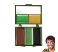 YOFDAL Camuflaje Sticks de pintura de cara, 5 Pcolore Pittura Per Il Viso Mimetica, Camuffamento Facciale Body Paint Stick para Halloween Cosplay Fútbol Maquillaje Crema Payaso