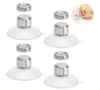 YOFDAL Juego de 4 Jaboneras Magnéticas con Ventosa,Fijación Sólida,Jabonera de Ducha Sin Taladrar,se adhieren fácilmente a Todas Las Superficies - Ideal para baños,cocinas