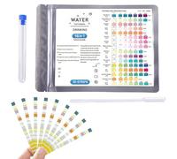 YOFDAL Test agua potable, 50 piezas, 16 en 1, pH, nitrato de manganeso, nitrito de hierro, cobre, mercurio y más, dureza férrica, plomo, otros, con tubo de ensayo y gotero