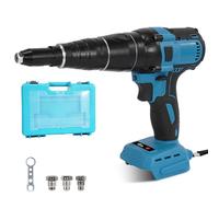 Yofidra Pistola Remachadora a Batería Compatible con Makita 18V - Remachadora Eléctrica 20000N, Herramienta de Remache Inalámbrica para Remaches de 2,4-5,0mm, LED, Sin Escobillas (No Incluye Batería)
