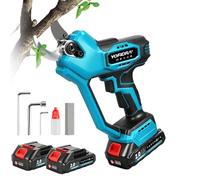 Yofidra Tijeras de Podar a Batería, Tijera Eléctrica de Jardín Max. Diámetro de Corte 45mm, con 2 Baterías de 2.0Ah, Podadora de Árboles a Batería con Cuchillas SK5, para Ramas y Arbustos