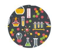 YOFIEN Alfombrilla de ratón Redonda de 8 y 8 Pulgadas con Borde Cosido para química y Ciencias