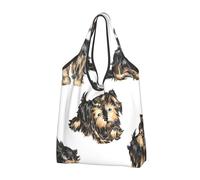 YOFIEN Bolsa de compras plegable Yorkshire Terrier 1, reutilizable y de gran capacidad.