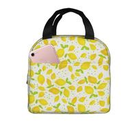 YOFIEN Bolsa para almuerzo aislante gruesa Little Lemons, reutilizable y a prueba de fugas