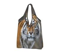 YOFIEN Bolsas de compras plegables Gaiter Tiger, reutilizables y de gran capacidad.