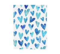 YOFIEN Corazón azul elegante y romántico, único, para decoración de pared de dormitorio, pósteres, láminas decorativas, láminas de arte de 30x40cm.