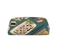 YOFIEN Estuche de lápices de Colores con diseño de Sushi y Rollos para niñas, Organizador de lápices con Cremallera