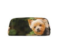YOFIEN Estuche de Pared con diseño de Yorkshire Terrier Bokeh para niñas, Organizador de lápices con Cremallera