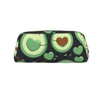 YOFIEN Estuche para lápices con diseño de Aguacate y corazón sin Costuras para niñas, Organizador de lápices con Cremallera