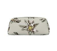 YOFIEN Estuche para lápices con diseño de Flor de Las Nieves de Colores y H para niñas, Organizador con Cremallera
