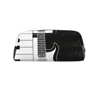 YOFIEN Estuche para lápices con diseño de Guitarra y Pentagrama para niñas, Organizador de bolígrafos con Cremallera