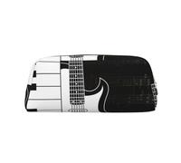 YOFIEN Estuche para lápices con diseño de Guitarra y Pentagrama para niñas, Organizador de bolígrafos con Cremallera