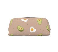 YOFIEN Estuche para lápices con diseño de Huevo y Aguacate para niñas, Organizador de lápices con Cremallera