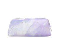 YOFIEN Estuche para lápices con diseño de mármol Morado Pastel líquido para niñas, Organizador de bolígrafos con Cremallera