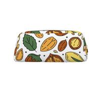 YOFIEN Estuche para lápices con diseño de nueces y Semillas para niñas, Organizador de lápices con Cremallera