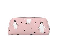 YOFIEN Estuche para lápices con diseño de pingüinos, Estrellas y Aves Marinas para niñas, Organizador de lápices con Cremallera