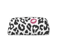 YOFIEN Estuche para lápices con Estampado Animal y Forma de Beso para niñas, Organizador de bolígrafos con Cremallera