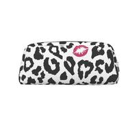 YOFIEN Estuche para lápices con Estampado Animal y Forma de Beso para niñas, Organizador de bolígrafos con Cremallera
