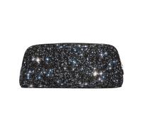 YOFIEN Estuche para lápices con Estampado de Galaxia Brillante, no Brillante, para niñas, Organizador de bolígrafos con Cremallera