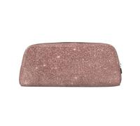 YOFIEN Estuche para lápices con Estampado de Glamour Femenino, Rosa, Dorado y Purpurina para niñas, Organizador de bolígrafos con Cremallera.