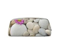 YOFIEN Estuche para lápices con Estampado de Piedras y claveles Rosas para niñas, Organizador de bolígrafos con Cremallera