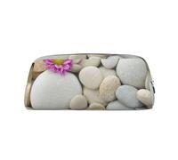 YOFIEN Estuche para lápices con Estampado de Piedras y claveles Rosas para niñas, Organizador de bolígrafos con Cremallera