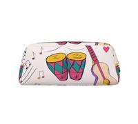 YOFIEN Estuche para lápices con temática de Discos de música Blues y música de mi Vida para niñas, Organizador de bolígrafos con Cremallera.