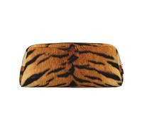 YOFIEN Estuche para lápices de imitación de Piel de Tigre Siberiano para niñas, Organizador de bolígrafos con Cremallera