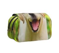 YOFIEN Estuche para lápices portátil de Doble Capa con diseño de Cachorro de Labrador Retriever