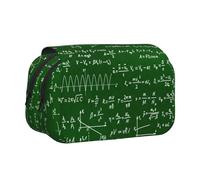 YOFIEN Estuche para lápices portátil de Doble Capa con fórmulas y Ecuaciones matemáticas