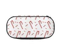 YOFIEN Estuche pequeño con diseño de bastón de Caramelo, Estuche de Gran Capacidad para lápices, Organizador de papelería de Oficina.