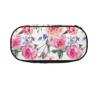 YOFIEN Estuche pequeño con diseño de Flores de Primavera y Acuarela Vintage, Estuche de Gran Capacidad para lápices, Organizador de papelería de Oficina