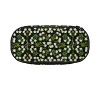 YOFIEN Estuche pequeño con diseño Floral de Edelweiss Alpino Suizo, Estuche de Gran Capacidad para lápices, Organizador de papelería de Oficina