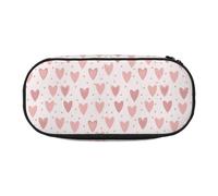 YOFIEN Estuche pequeño con Estampado de Corazones, Estuche de lápices de Gran Capacidad, Organizador de papelería de Oficina