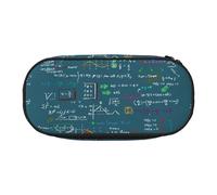 YOFIEN Estuche pequeño con Estampado de fórmula matemática, Estuche de Gran Capacidad para lápices, Organizador de papelería de Oficina