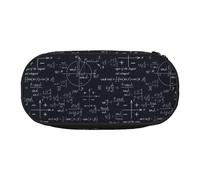 YOFIEN Estuche pequeño con fórmulas geométricas y diseño matemático sin Costuras, Estuche de Gran Capacidad para lápices, Organizador de papelería de Oficina.