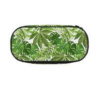 YOFIEN Estuche pequeño con Hojas Tropicales, Palmeras exóticas, Estilo selvático, de Gran Capacidad, Organizador de papelería de Oficina.