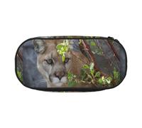 YOFIEN Estuche pequeño para lápices Cougar, Estuche de Gran Capacidad para lápices, Organizador de papelería de Oficina.