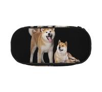 YOFIEN Estuche pequeño para lápices Shiba Inu Akita Inu, Estuche de Gran Capacidad para lápices, Organizador de papelería de Oficina