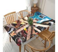 YOFIEN Funda de Mesa Impermeable Rectangular de 1,5 m para Guitarra eléctrica, con Borde elástico y Protector a Prueba de derrames.