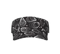 YOFIEN Gorra de béisbol con diseño de ostra Grande y Perla, línea Dibujada a Mano, Naturaleza, ostra, para Mujeres y Hombres, Viseras para el Sol, Sombreros y Gorras para Mujeres.