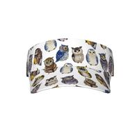 YOFIEN Gorra de béisbol con Lindos búhos en Acuarela para Mujer y Hombre. Visores para el Sol. Sombreros y Gorras para Mujer.